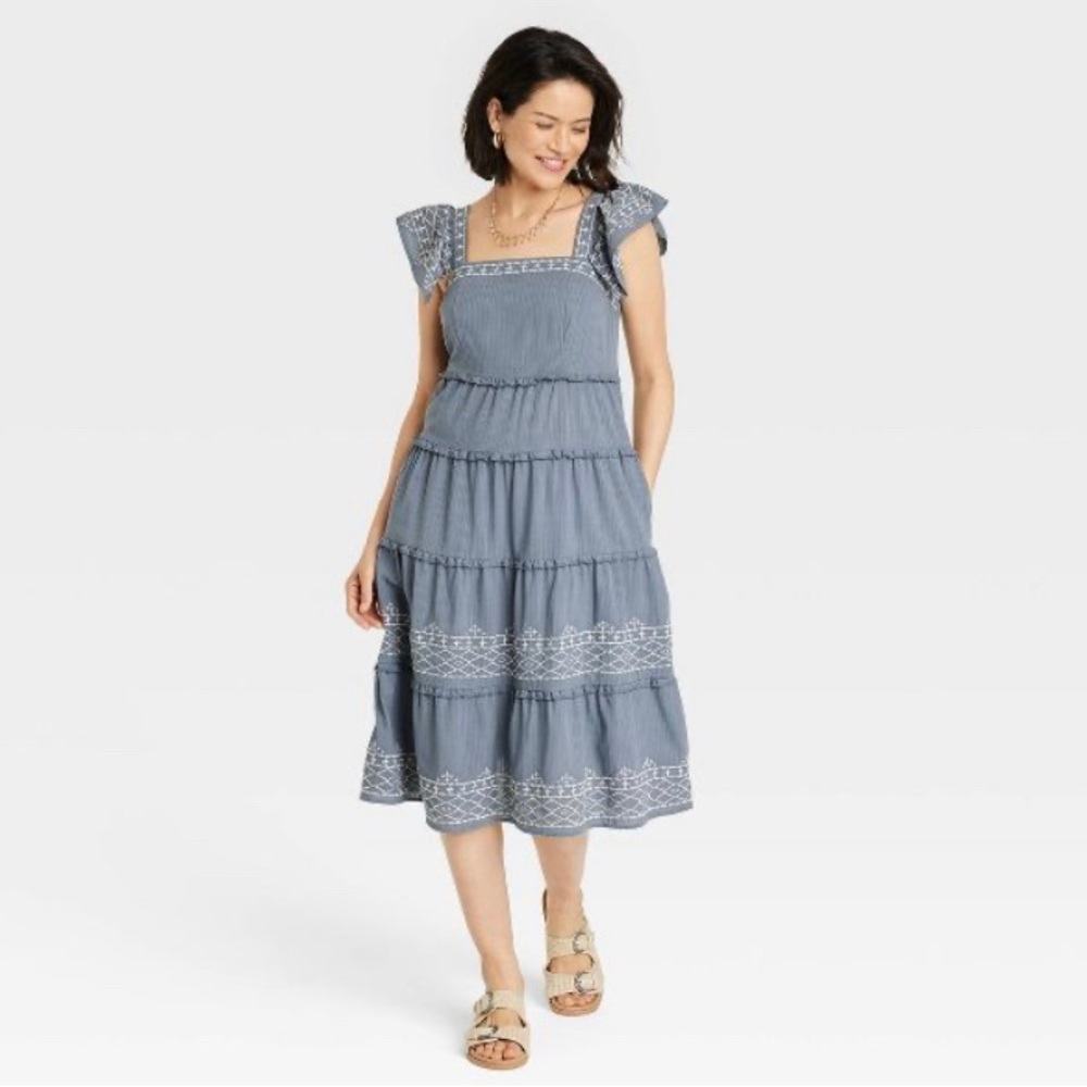 Knox Rose Steel Shore Maxi Dress